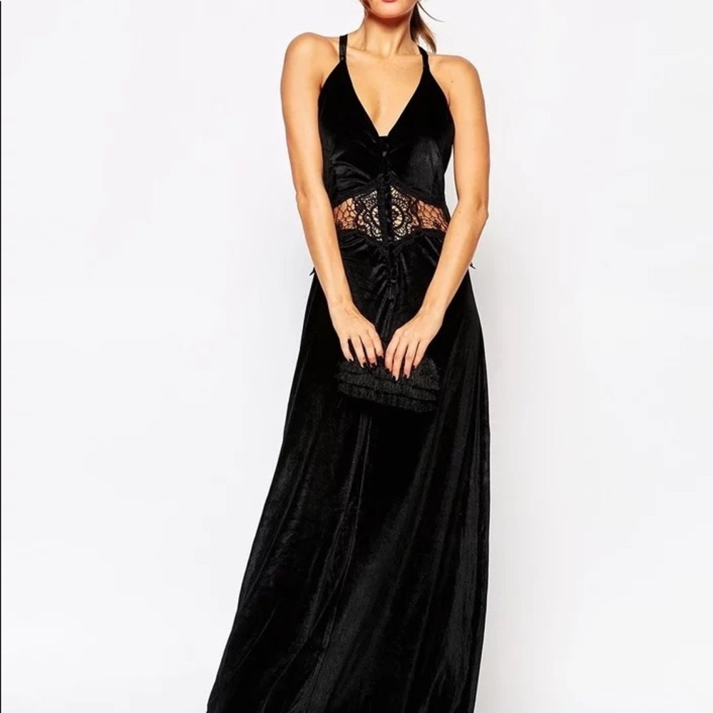 Stunning Jarlo Siobhan velvet maxi dress